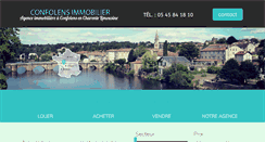 Desktop Screenshot of confolens-immo.fr